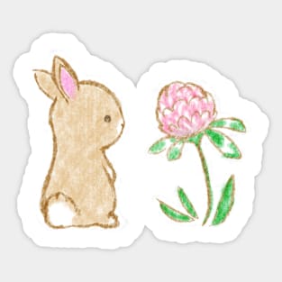 Clover Bunny Sticker